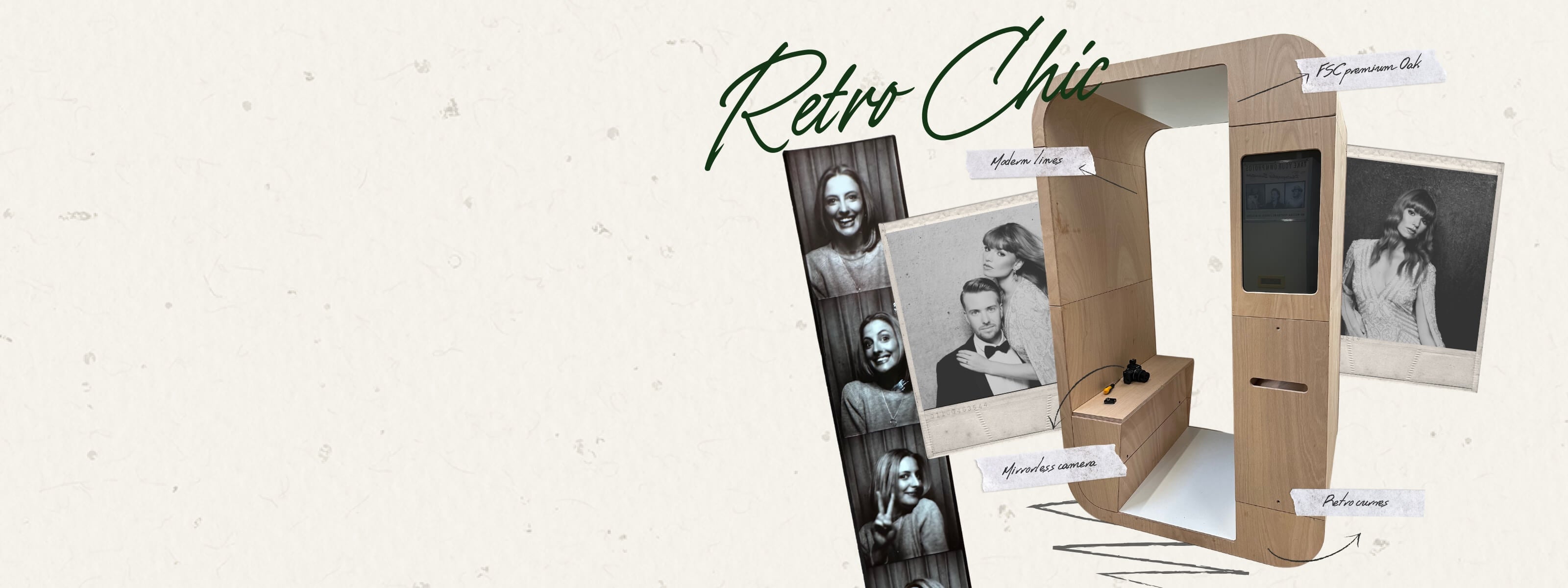 Everybooth® Cabina - Retro Enclosed Photo Booth